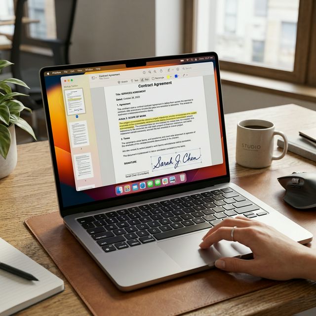 Using macOS Preview for PDF annotation