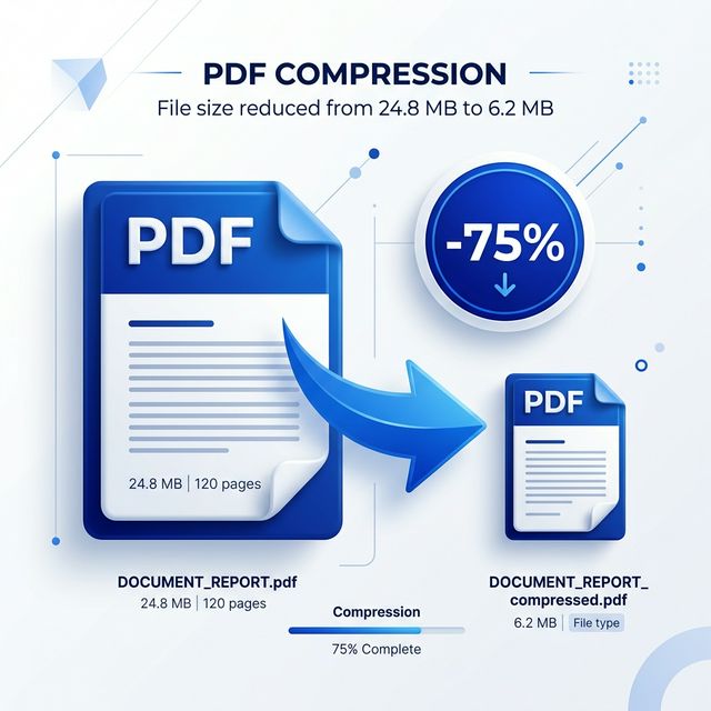 Compressing PDF files demo
