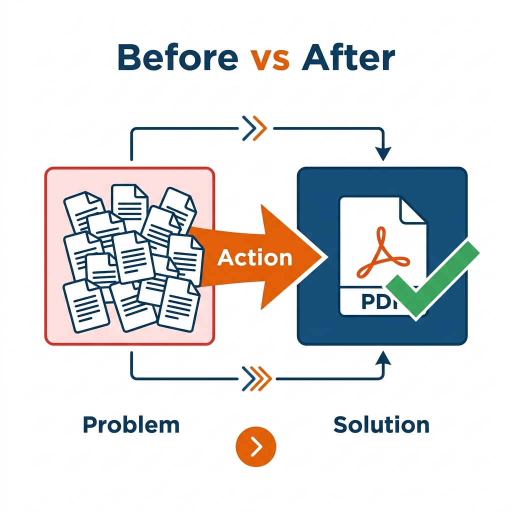 PDF Consolidation: From Chaotic Scatter to Clean Order